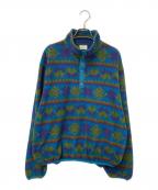 L.L.Beanエルエルビーン）の古着「ハーフボタンフリースジャケット」｜パープル×ブルー