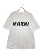 MARNIマルニ）の古着「レタリングプリントクルーネックTシャツ」｜ホワイト
