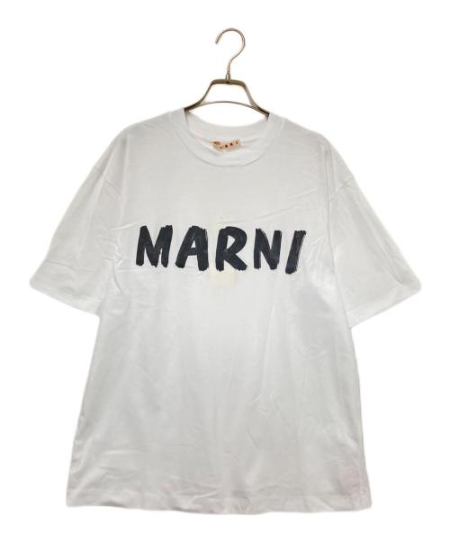 MARNI（マルニ）MARNI (マルニ) レタリングプリントクルーネックTシャツ ホワイト サイズ:38の古着・服飾アイテム