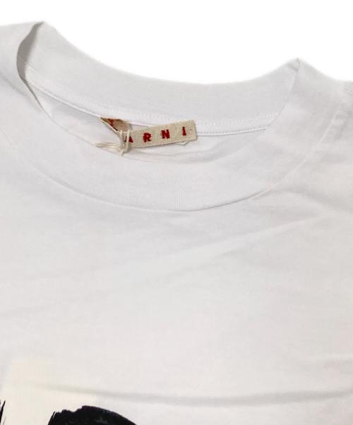 MARNI（マルニ）MARNI (マルニ) レタリングプリントクルーネックTシャツ ホワイト サイズ:38の古着・服飾アイテム