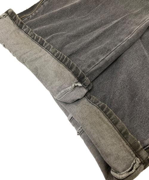 HARE（ハレ）HARE (ハレ) ZIPレイヤードデニムパンツ ブラック サイズ:Sの古着・服飾アイテム
