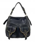 Via Repubblicaヴィア リパブリカ）の古着「レザーショルダーバッグ」｜ブラック