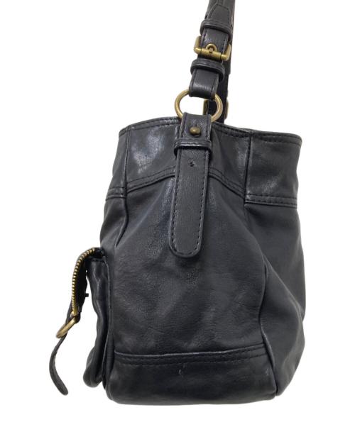 Via Repubblica（ヴィア リパブリカ）Via Repubblica (ヴィア リパブリカ) レザーショルダーバッグ ブラック サイズ:下記参照の古着・服飾アイテム