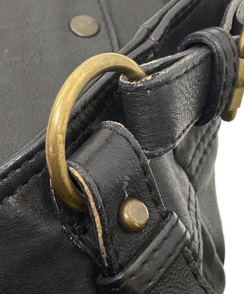 Via Repubblica（ヴィア リパブリカ）Via Repubblica (ヴィア リパブリカ) レザーショルダーバッグ ブラック サイズ:下記参照の古着・服飾アイテム