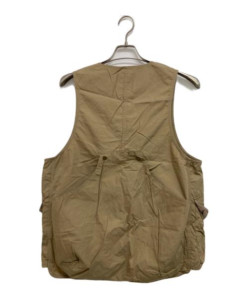 BEAMS BOY（ビームスボーイ）BEAMS BOY (ビームスボーイ) コットン ウェザー クロス ハンティング ベスト ベージュ サイズ:Fの古着・服飾アイテム