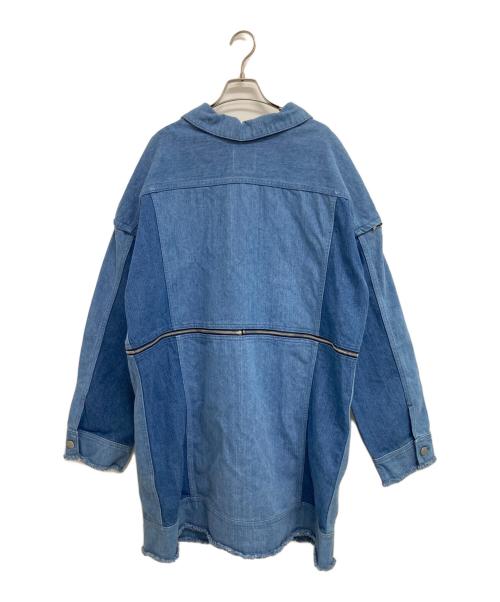 PAMEO POSE（パメオポーズ）PAMEO POSE (パメオポーズ) 3Way Denim Mix Coat インディゴ サイズ:FREE 未使用品の古着・服飾アイテム