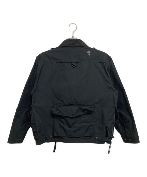 South2 West8（サウスツー ウエストエイト）south2 west8 (サウスツー ウエストエイト) Tenkara Shirt - Poly Gabardine ブラック サイズ:Lの古着・服飾アイテム