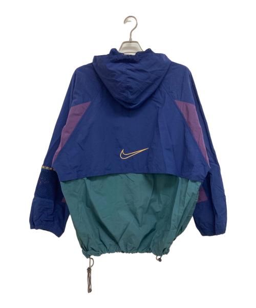 NIKE（ナイキ）NIKE (ナイキ) アノラックパーカー グリーン×ネイビー サイズ:XLの古着・服飾アイテム