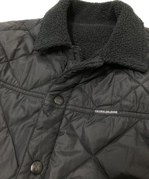 Calvin Klein Jeans（カルバンクラインジーンズ）Calvin Klein Jeans (カルバンクラインジーンズ) REV CROP SHERPA JKT ブラック サイズ:Mの古着・服飾アイテム