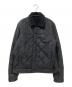 Calvin Klein Jeans（カルバンクラインジーンズ）の古着「REV CROP SHERPA JKT」｜ブラック