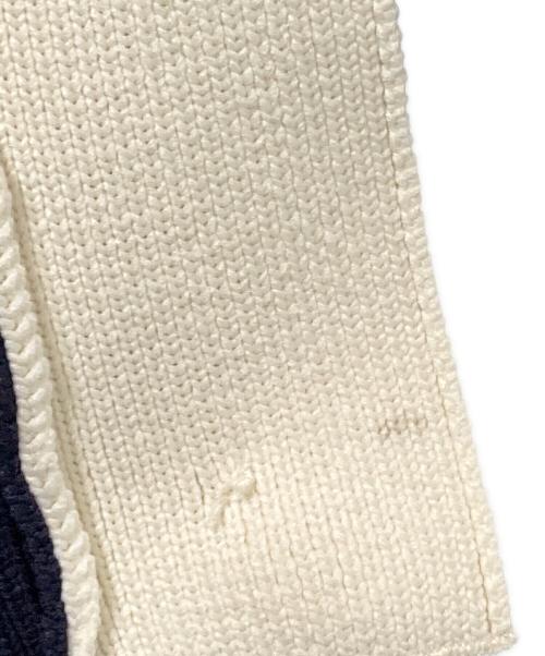 KUMIKYOKU（クミキョク）KUMIKYOKU (クミキョク) ナイロンファーニット カーディガン ネイビー サイズ:Fの古着・服飾アイテム