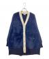 KUMIKYOKU（クミキョク）の古着「ナイロンファーニット カーディガン」｜ネイビー