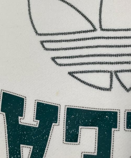 adidas（アディダス）adidas (アディダス) 刺繍スウェット ホワイト サイズ:XLの古着・服飾アイテム