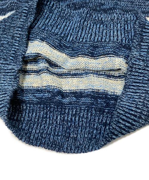 Burberry's（バーバリー）Burberry's (バーバリー) リネン混ニット ブルー サイズ:Lの古着・服飾アイテム