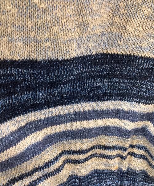 Burberry's（バーバリー）Burberry's (バーバリー) リネン混ニット ブルー サイズ:Lの古着・服飾アイテム