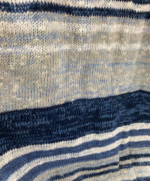 Burberry's（バーバリー）Burberry's (バーバリー) リネン混ニット ブルー サイズ:Lの古着・服飾アイテム