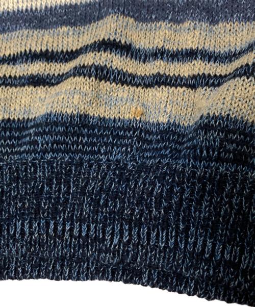 Burberry's（バーバリー）Burberry's (バーバリー) リネン混ニット ブルー サイズ:Lの古着・服飾アイテム