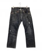 TRUE RELIGIONトゥルー レリジョン）の古着「デニムパンツ」｜インディゴ