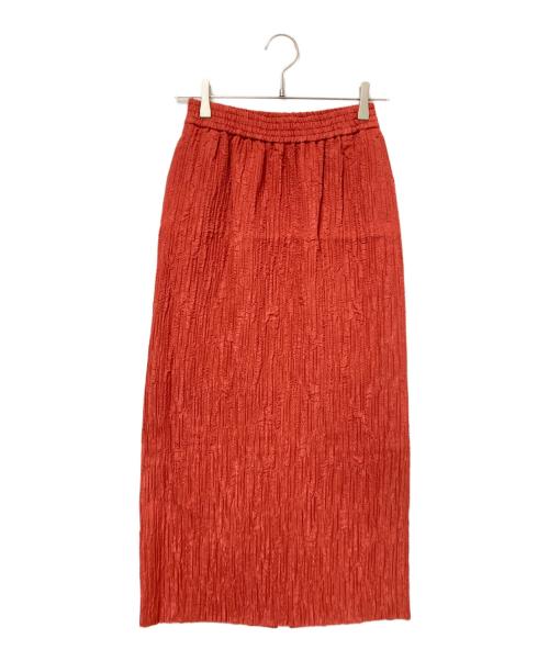 BEAUTY&YOUTH（ビューティーアンドユース）BEAUTY&YOUTH (ビューティーアンドユース) Iラインジャカードマキシスカート レッド サイズ:S 未使用品の古着・服飾アイテム