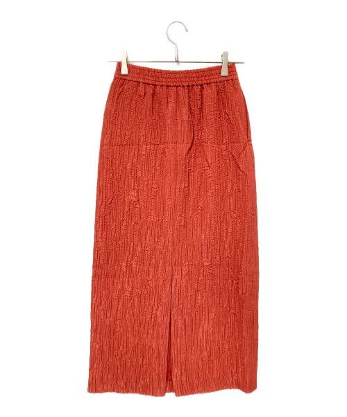 BEAUTY&YOUTH（ビューティーアンドユース）BEAUTY&YOUTH (ビューティーアンドユース) Iラインジャカードマキシスカート レッド サイズ:S 未使用品の古着・服飾アイテム