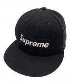 New Era×SUPREMEニューエラ×シュプリーム）の古着「キャップ」｜ブラック