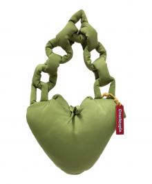 Coachtopia（コーチトピア）の古着「ループ パフィー ハート バッグ」｜グリーン