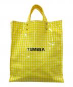 TEMBEAテンベア）の古着「PAPER TOTE SMALL GINGHAM」｜イエロー