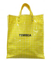 TEMBEA（テンベア）の古着「PAPER TOTE SMALL GINGHAM」｜イエロー