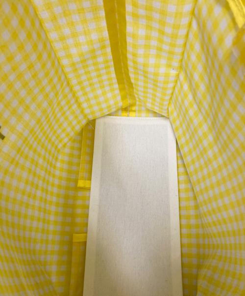 TEMBEA（テンベア）TEMBEA (テンベア) PAPER TOTE SMALL GINGHAM イエロー サイズ:下記参照の古着・服飾アイテム