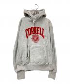 mvpエムブイピー）の古着「90‘Sプルオーバーパーカー」｜グレー×レッド