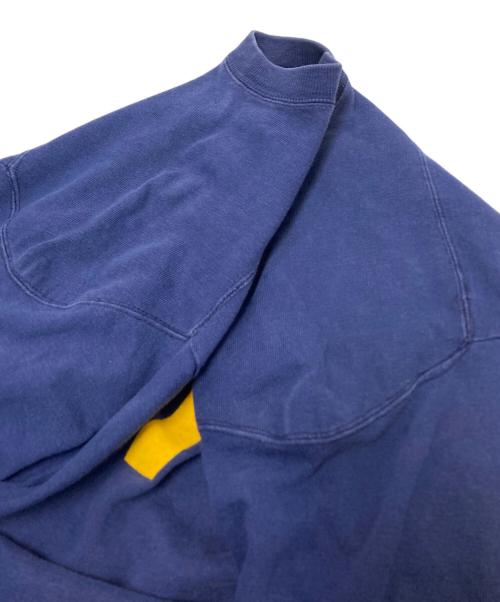 Champion（チャンピオン）Champion (チャンピオン) 70‘SナンバリングフットボールTシャツ ネイビー×イエロー サイズ:Lの古着・服飾アイテム