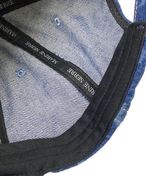 MARINE SERRE（マリーンセル）MARINE SERRE (マリーンセル) デニムベースボールキャップ インディゴ サイズ:下記参照の古着・服飾アイテム