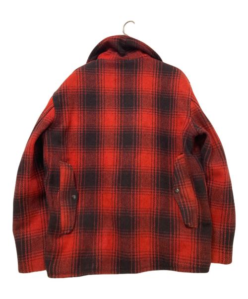 DOUBBLE WARE（ダブルウェア）DOUBBLE WARE (ダブルウェア) 40‘Ｓウールジップジャケット ブラック×レッド サイズ:下記参照の古着・服飾アイテム