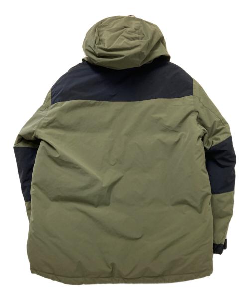 CAMP 7（キャンプ７）CAMP 7 (キャンプ７) ダウンジャケット ブラック×グリーン サイズ:Lの古着・服飾アイテム