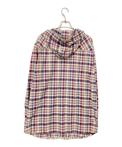 PENDLETON（ペンドルトン）PENDLETON (ペンドルトン) フード付チェックシャツ パープル×ホワイト サイズ:Mの古着・服飾アイテム