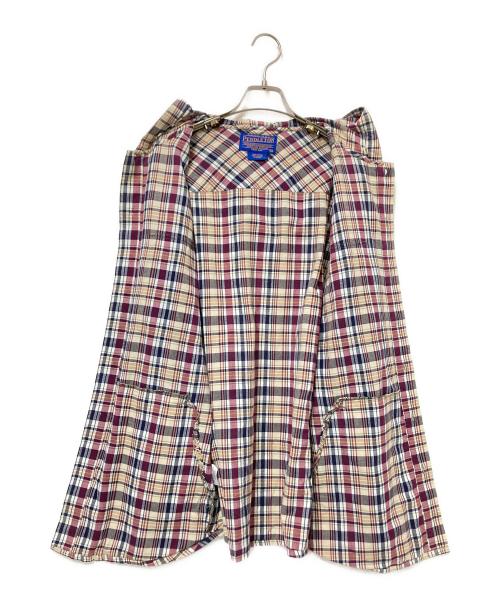 PENDLETON（ペンドルトン）PENDLETON (ペンドルトン) フード付チェックシャツ パープル×ホワイト サイズ:Mの古着・服飾アイテム