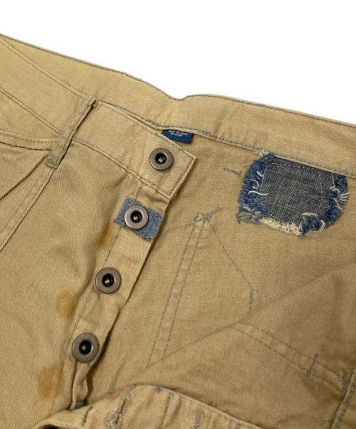 POLO RALPH LAUREN（ポロ・ラルフローレン）POLO RALPH LAUREN (ポロ・ラルフローレン) リペア加工チノパンツ ベージュ サイズ:下記参照の古着・服飾アイテム