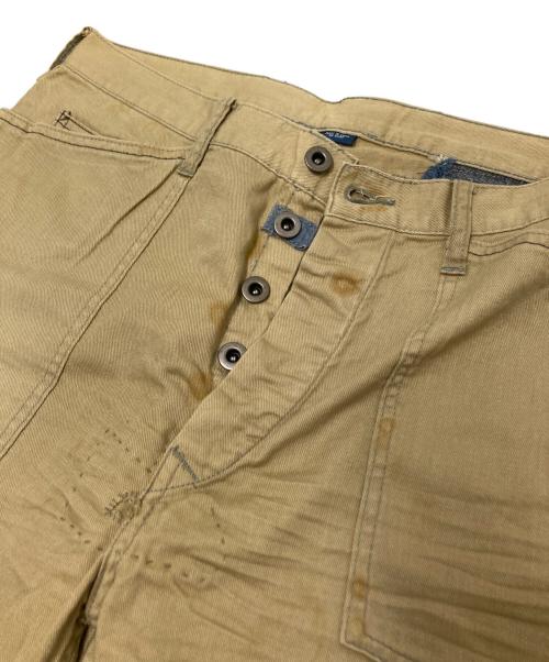 POLO RALPH LAUREN（ポロ・ラルフローレン）POLO RALPH LAUREN (ポロ・ラルフローレン) リペア加工チノパンツ ベージュ サイズ:下記参照の古着・服飾アイテム