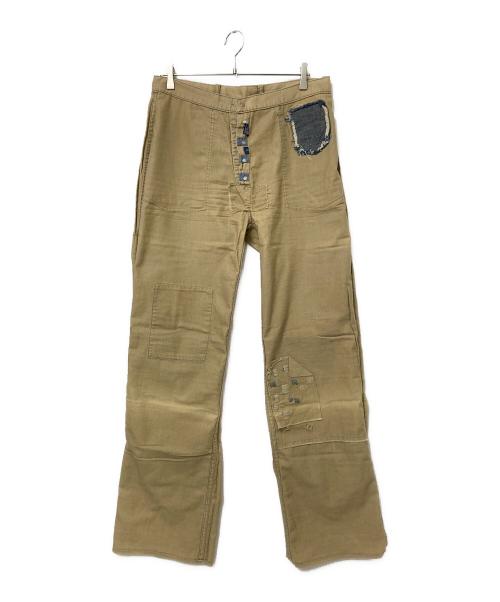 POLO RALPH LAUREN（ポロ・ラルフローレン）POLO RALPH LAUREN (ポロ・ラルフローレン) リペア加工チノパンツ ベージュ サイズ:下記参照の古着・服飾アイテム