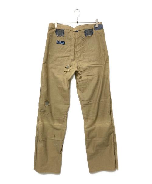 POLO RALPH LAUREN（ポロ・ラルフローレン）POLO RALPH LAUREN (ポロ・ラルフローレン) リペア加工チノパンツ ベージュ サイズ:下記参照の古着・服飾アイテム