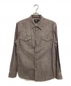 RRLダブルアールエル）の古着「ウエスタンデニムシャツ」｜ブラック