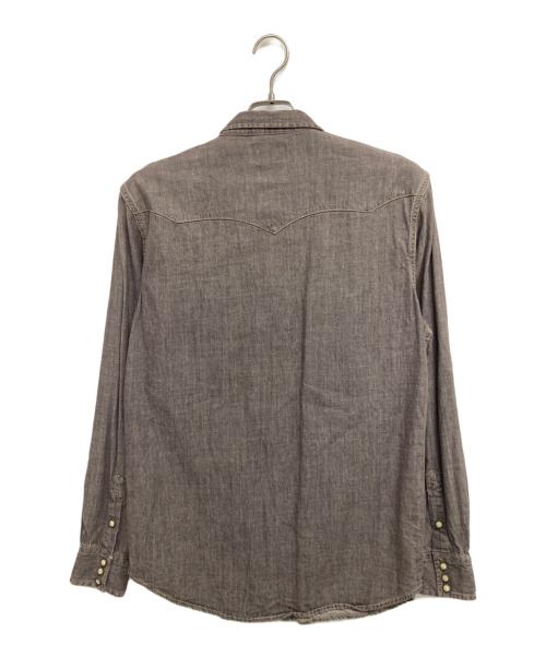 RRL（ダブルアールエル）RRL (ダブルアールエル) ウエスタンデニムシャツ ブラック サイズ:Lの古着・服飾アイテム