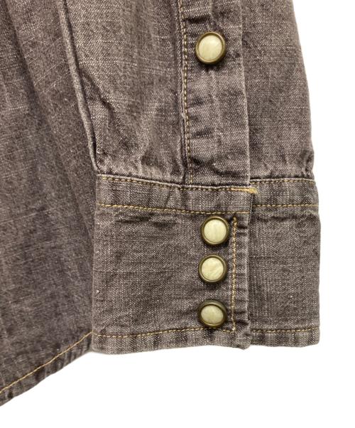 RRL（ダブルアールエル）RRL (ダブルアールエル) ウエスタンデニムシャツ ブラック サイズ:Lの古着・服飾アイテム
