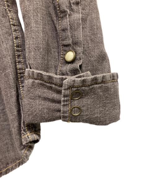 RRL（ダブルアールエル）RRL (ダブルアールエル) ウエスタンデニムシャツ ブラック サイズ:Lの古着・服飾アイテム