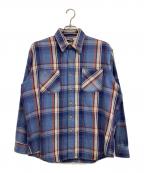 big macビッグマック）の古着「ネルシャツ」｜ブルー