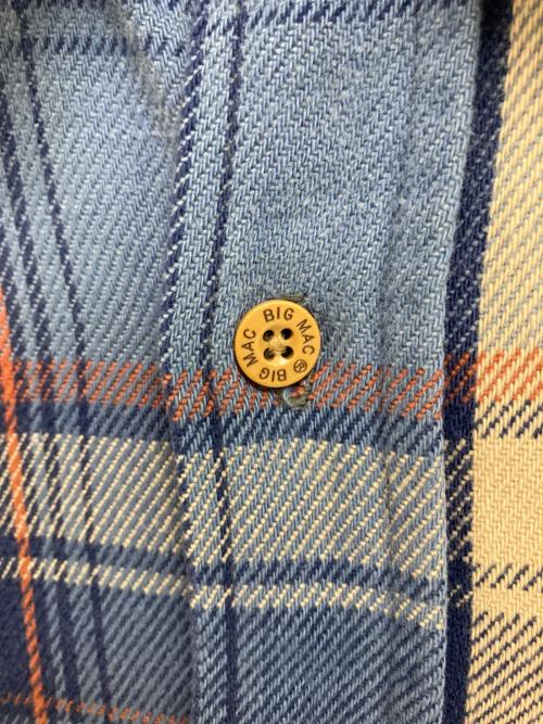 big mac（ビッグマック）BIG MAC (ビッグマック) ネルシャツ ブルー サイズ:Lの古着・服飾アイテム