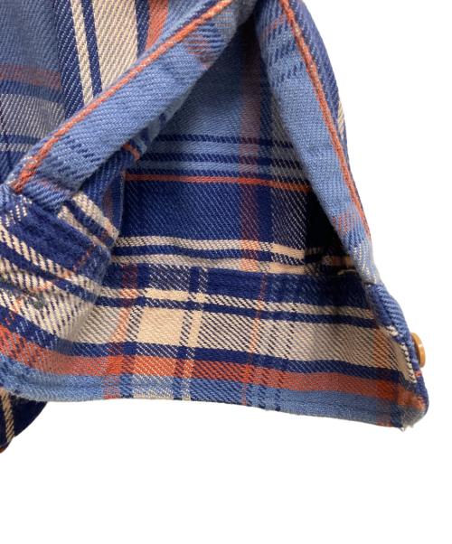 big mac（ビッグマック）BIG MAC (ビッグマック) ネルシャツ ブルー サイズ:Lの古着・服飾アイテム