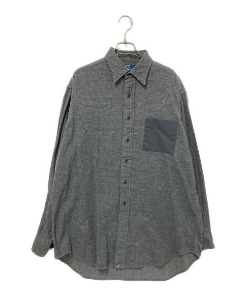 POLO RALPH LAUREN（ポロ・ラルフローレン）POLO RALPH LAUREN (ポロ・ラルフローレン) ポケット切替シャツ グレー サイズ:Mの古着・服飾アイテム