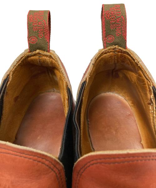 RED WING（レッドウィング）RED WING (レッドウィング) ロメオ サイドゴア ローカット レッド サイズ:9 Eの古着・服飾アイテム