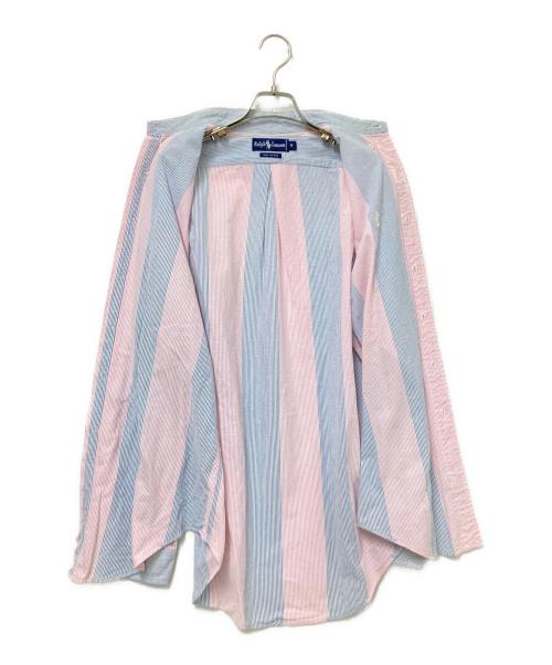RALPH LAUREN（ラルフローレン）RALPH LAUREN (ラルフローレン) シャツ ブルー×ピンク サイズ:Mの古着・服飾アイテム